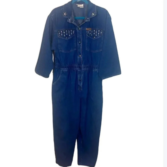 Vintage Women’s 1980s DREAMS Denim Jumpsuit size large - Picture 1 of 6